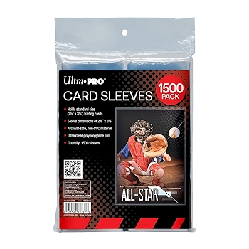 超清晰标准牌套 - 适用于宝可梦卡、运动卡等