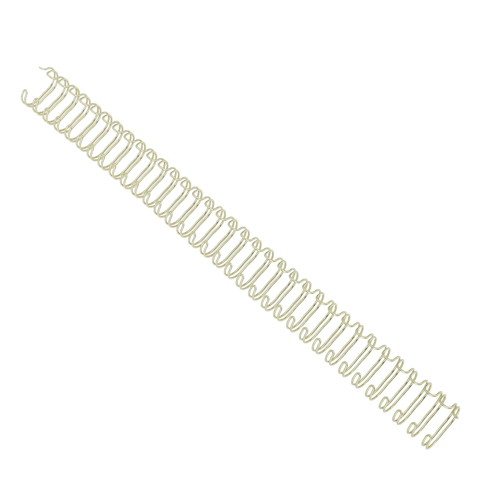 Spiralne Pierścienie do Bindowania z podwójną pętelką, Trwałe Metalowe żelazko, pojemność 120 Arkuszy, Kompatybilne z 34-otworowymi Systemami Oprawy do Użytku Biurowego i Szkolnego (Jasne