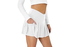 Exquisite pleated skirt with encapsulated shorts for enhanced functionality