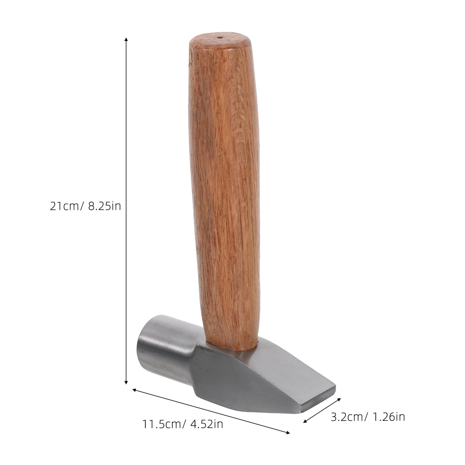 ARTIBETTER Martello a Becco d'Anatra Portatile con Manico in Legno Mini Martello Antiscivolo per Riparazione Gioielli e Lavori di Falegnameria Piccolo Strumento per Artigianato e Uso