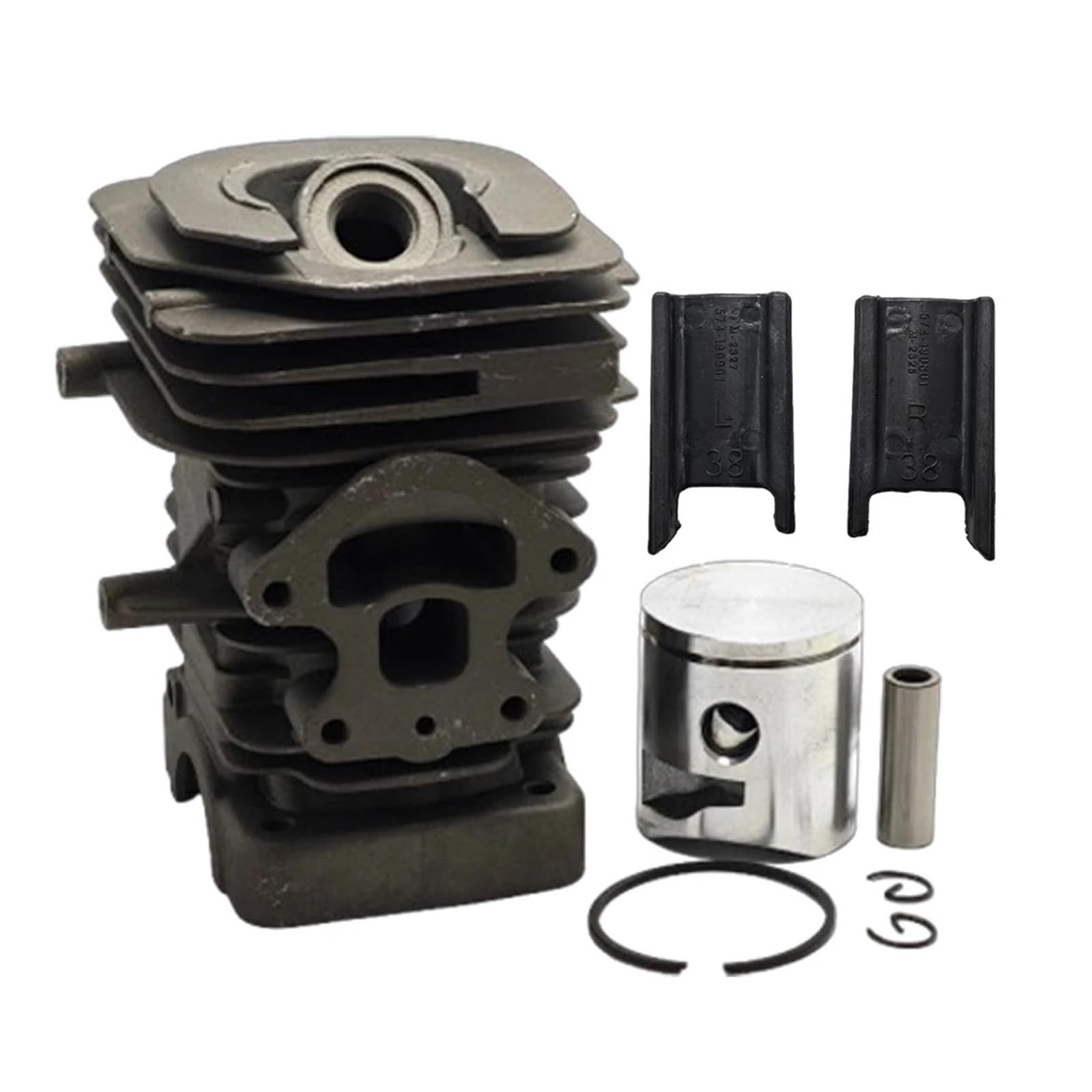 Accesorios Juego de pistones de Cilindro de 39mm Aptos for 240 240E 235E 235 236 236E Kit de Junta selladora de cojinete de manivela Soporte de Amortiguador de Motosierra