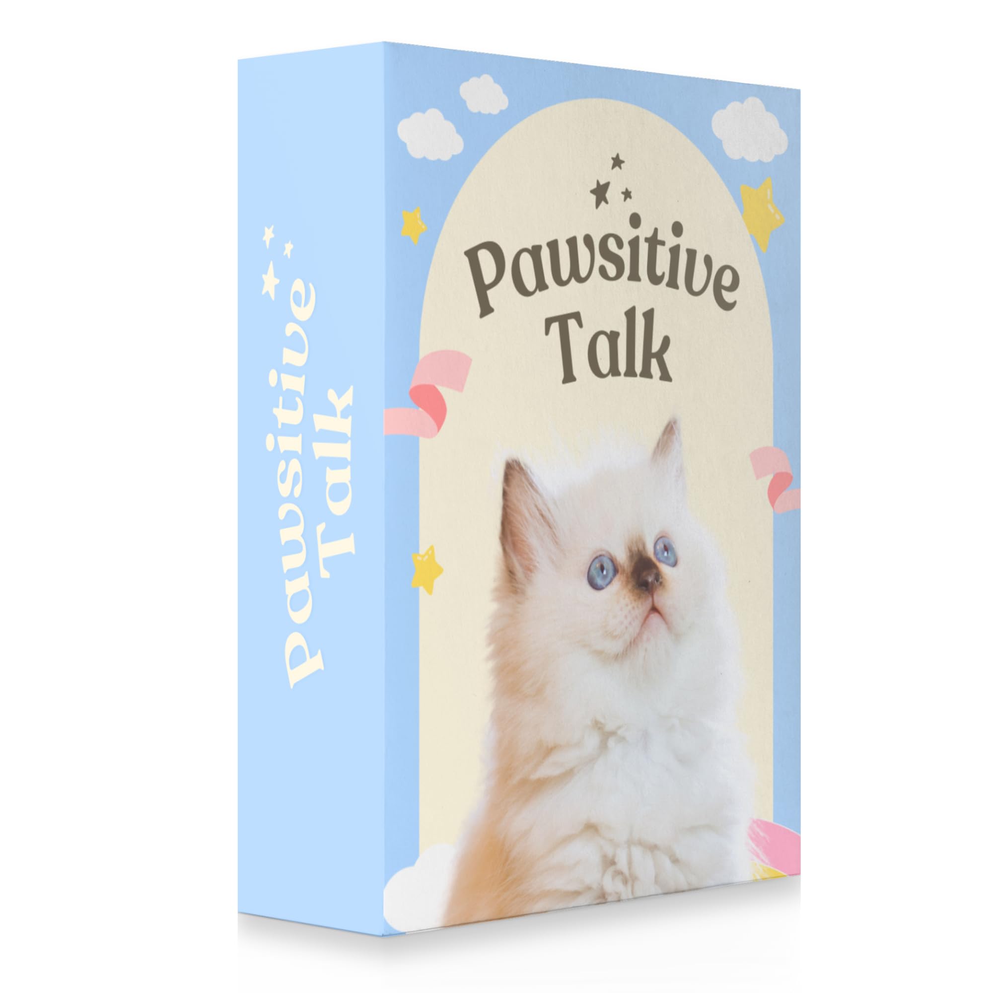 CATCHYOURDREAMS Pawsitive Talk - 50 Mindfulness Converstion Starter Cards for Kids Children and Parents - Meaningful Conversations on Emotions and Wellness Autism Learning