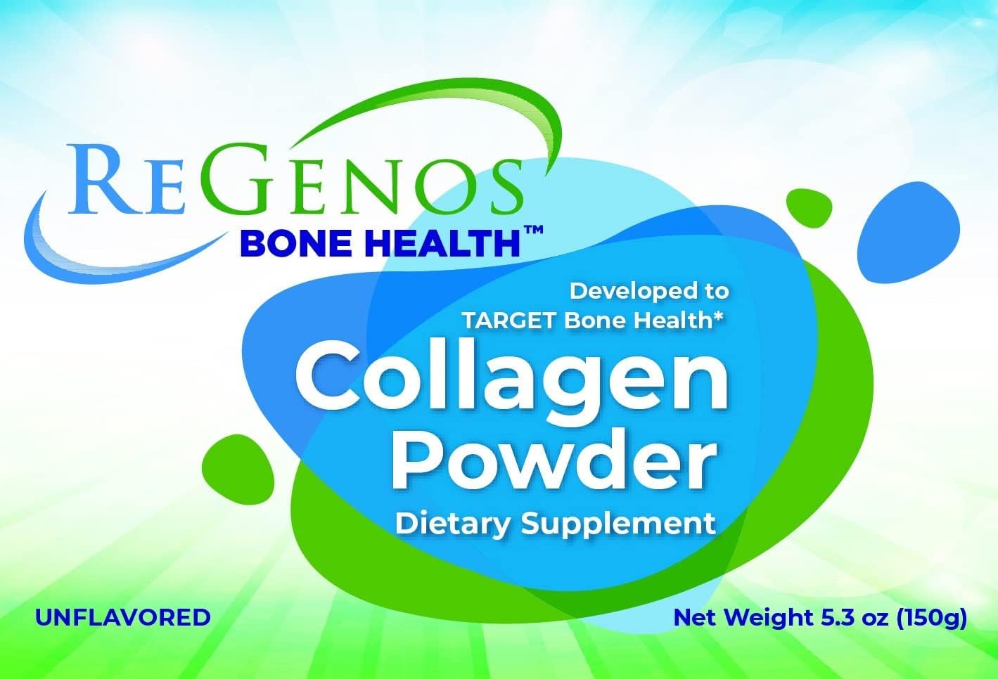 Collagen, Bioactive Hydrolyzed Collagen Peptides Powder Supplement, FORTIBONE®, Unflavored, Type I and III, Gluten Free, Kosher, 30 Day Supply (1 Pack)