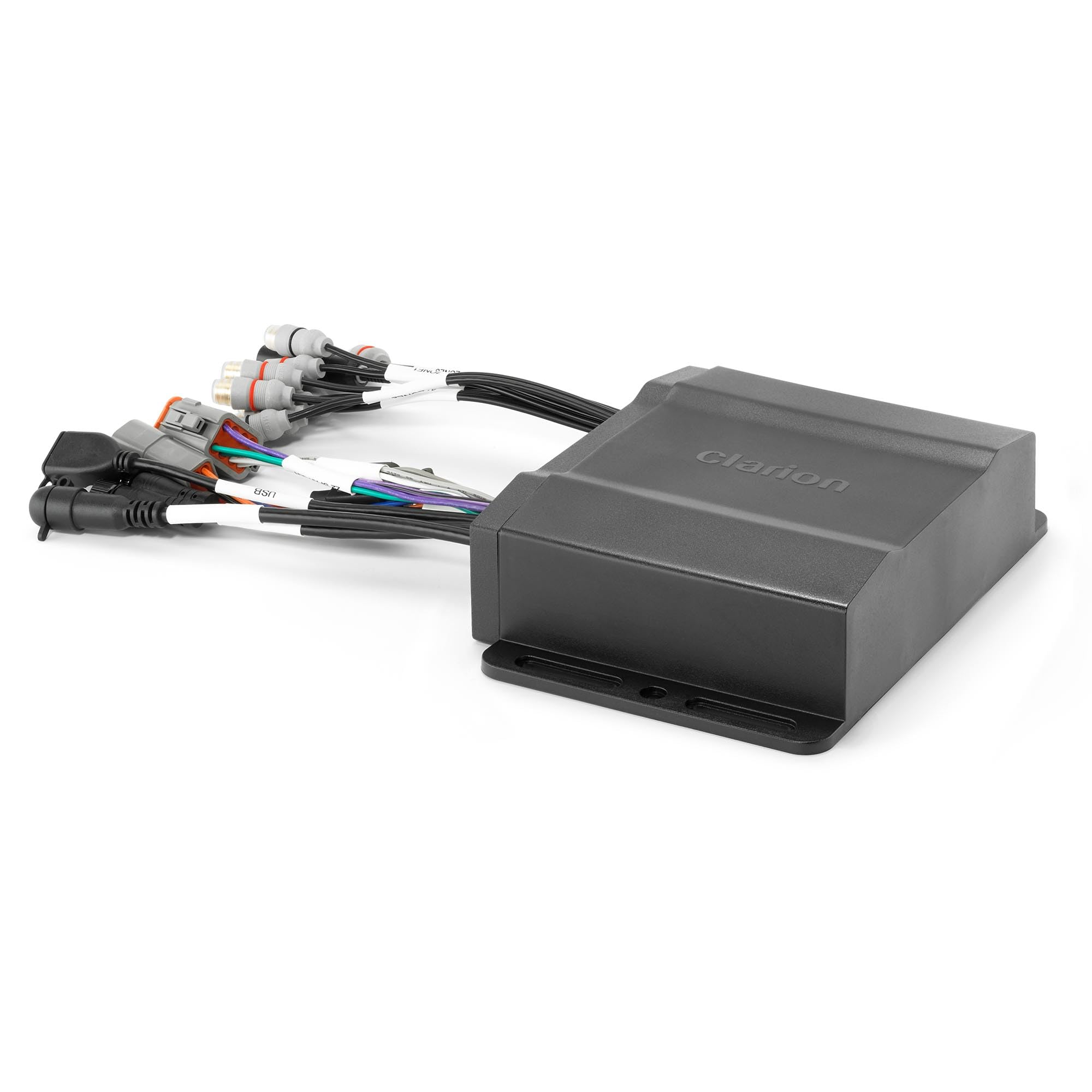 Clarion CMM-30BB Hideaway Marine Source Unit for use with NMEA 2000® MFD or CMR Remote, 8-Channel RCA Output