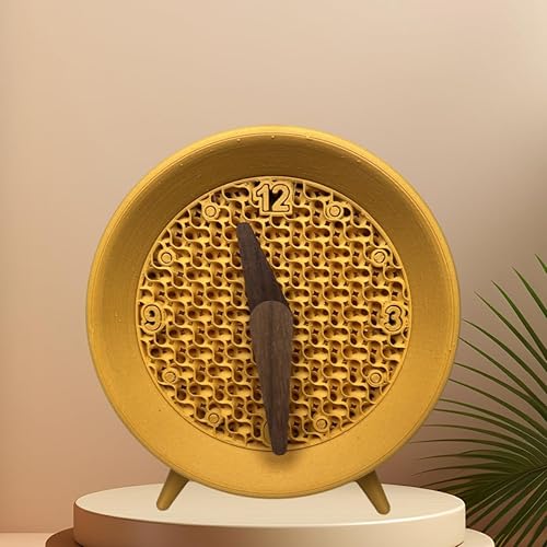 Miniatura 2 de Reloj despertador analógico pequeño para mesa, escritorio, estantería, mesita de noche, sala de estar, decoración de habitación de invitados,