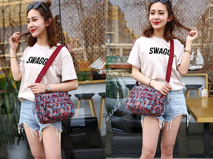 Image of Single shoulder Messenger Crossbody Bag Nylon Purse Satchel Travel Women Lady Fashion Top Handle