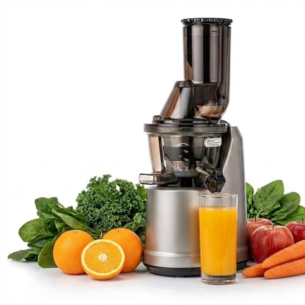 Drumstone (𝐒𝐏𝐄𝐂𝐈𝐀𝐋 𝟏𝟓 𝐘𝐄𝐀𝐑𝐒 𝐖𝐀𝐑𝐑𝐀𝐍𝐓𝐘) Cold Press Slow Juicer for Fruits & Vegetables – 240W Masticating Juicer, High Juice Yield, Whole Fruit Feeding Chute, Quiet Operation-image-2