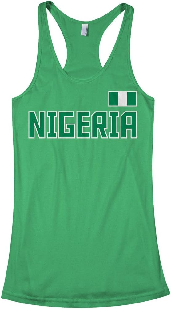 Threadrock Women's Nigeria National Pride Racerback Tank Top
