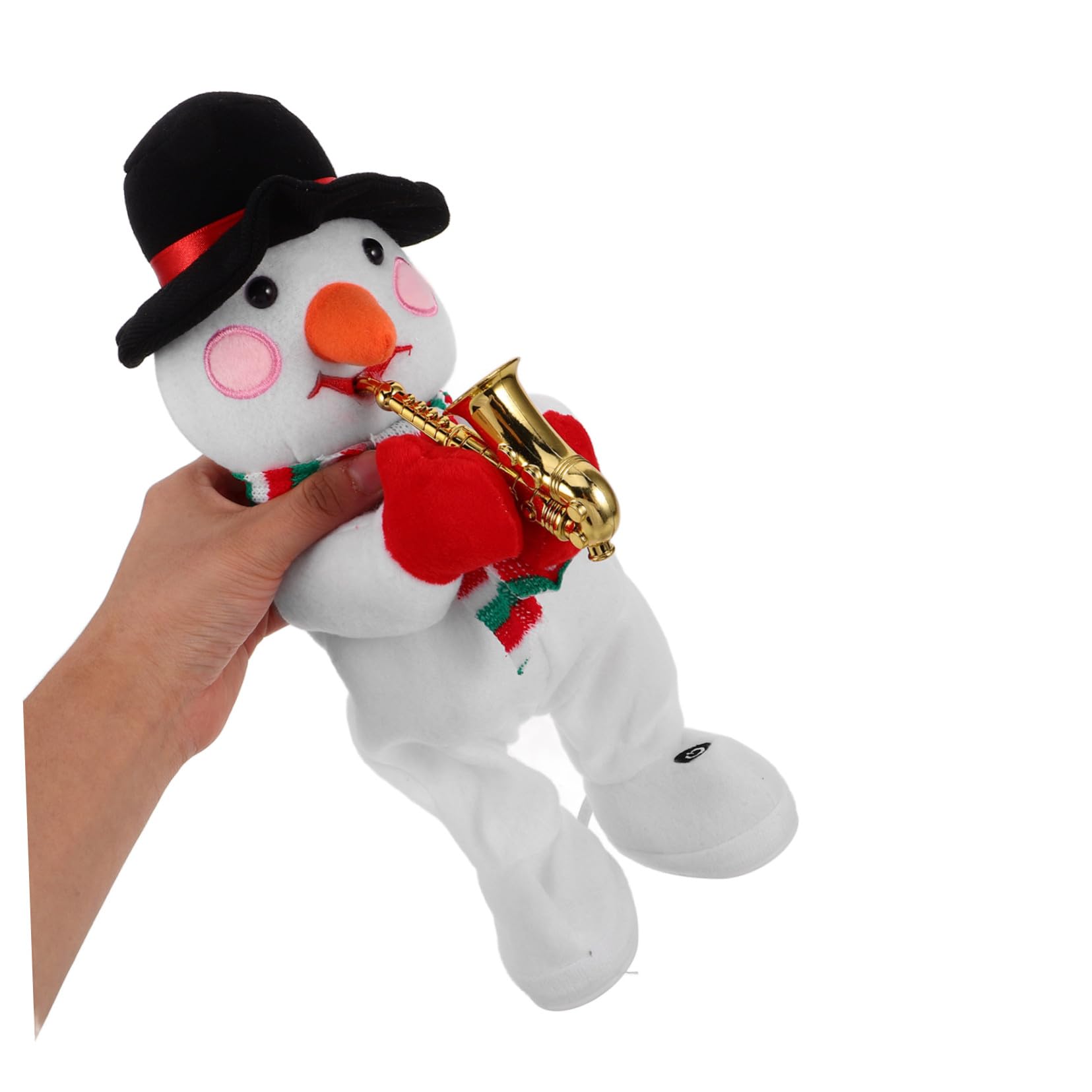 Muñeco de Peluche Eléctrico Navideño con y Movimiento Figura de Muñeco de para Decoración de Hogar Oficina y Tiendas Invierno