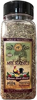 Mie Radici Lemon Basil Blend - Fresh Dried Herbs and dried lemon Juice (not rines) - No Salt or Chemicals Added - Can be Used for Chicken and Seafood Seasoning (4.8 Oz)