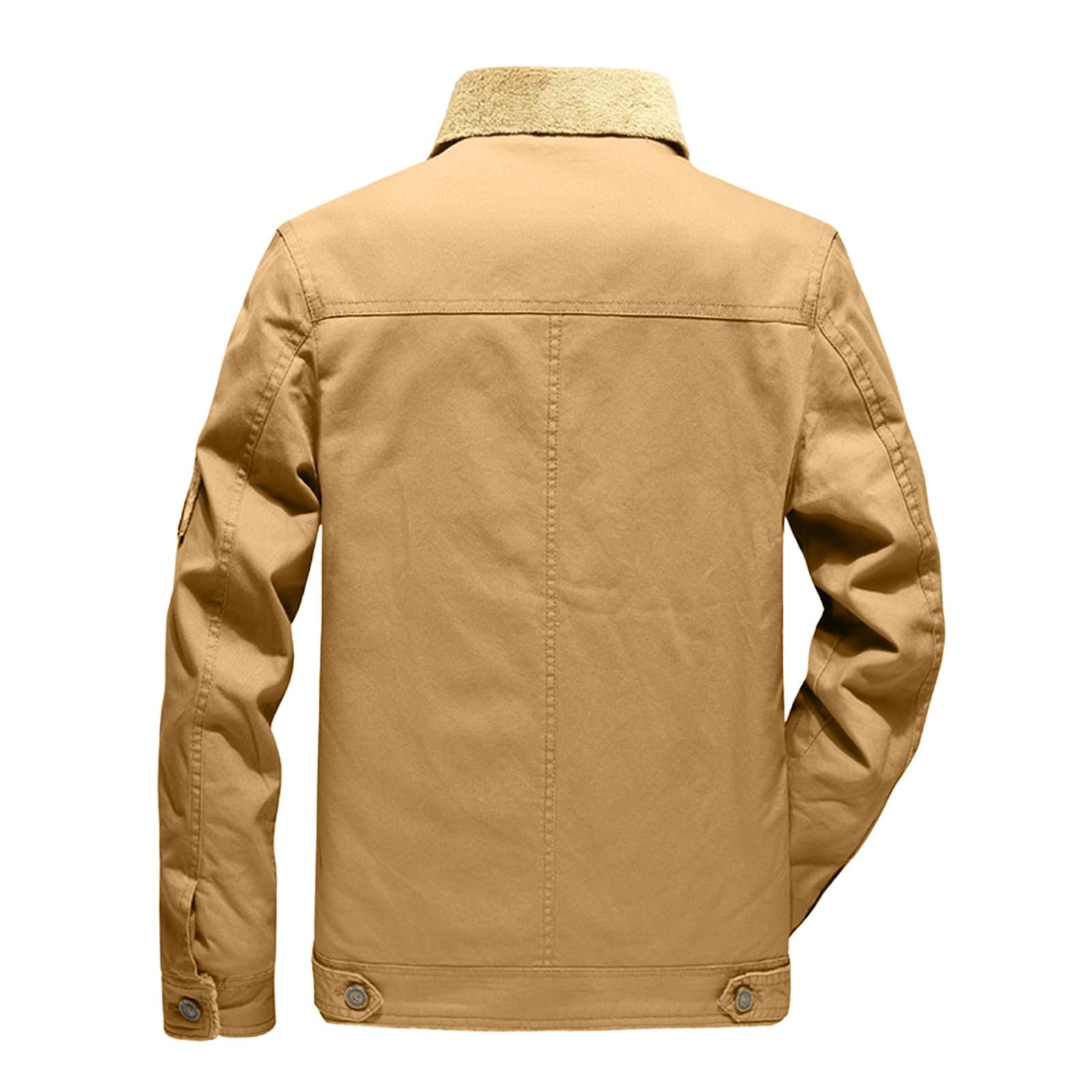 Chaquetas bomber con forro polar para hombre, cuello de solapa, ropa de combate, ropa militar, gruesa, cálida, cortavientos, ropa de abrigo, chaqueta térmica casual para hombre
