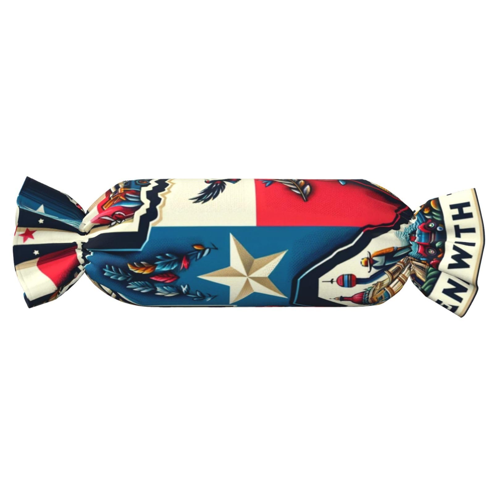 Augenstern Candy-Shaped Pillow with Insert Stand-with-Texas Candy Tube Cushion with Filling
