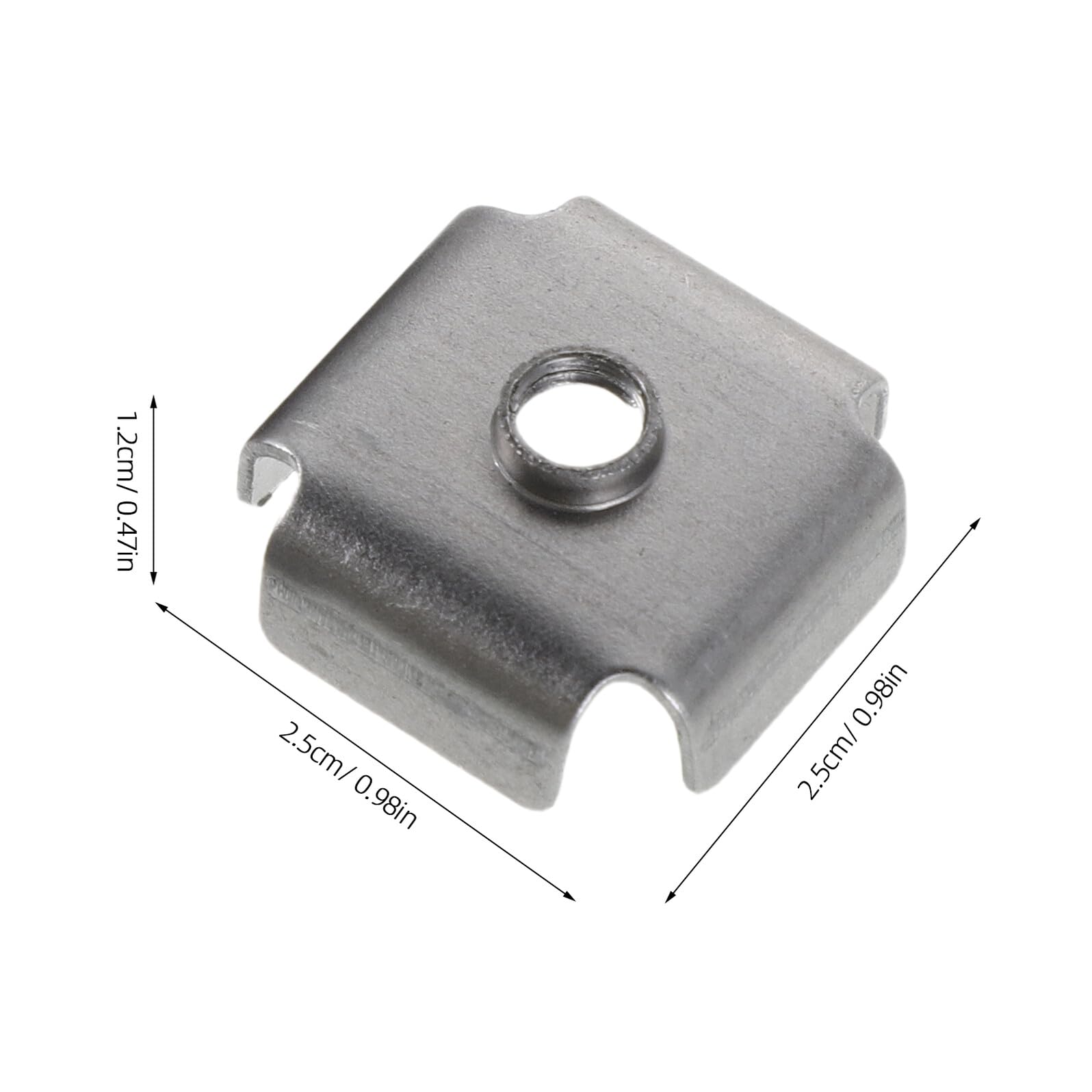 SHERCHPRY 200 Pezzi Inserti Filettati M6 in Ferro per Tubazioni Quadrate Protezione Filettatura e Connessione Saldatura Stabile, per Progetti di Costruzione e Installazione Macchine