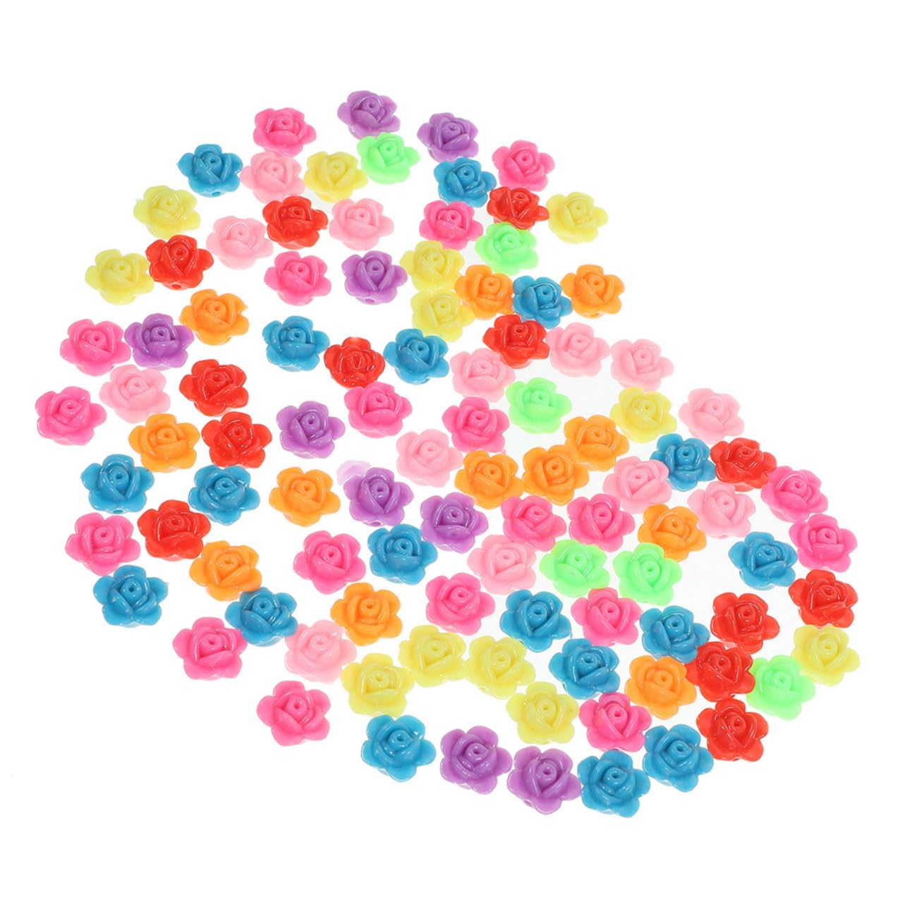 OSALADI 5 Series Abalorios De Flores De Rosa Para Manualidades Diy Accesorios De Joyería Perfectos Para Collares 200 Piezas X 5