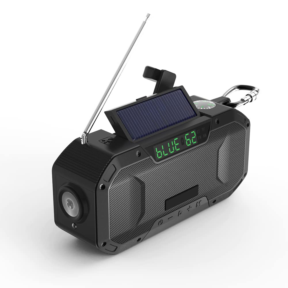 nd Up Solar R, korba ręczna i zasilany energią słoneczną DAB R th USB Ph Charr, solarna korba ręczna R th 5000 mAh zasilanie bateryjne, szmaragdowe zastosowanie do kamer, wędrówek