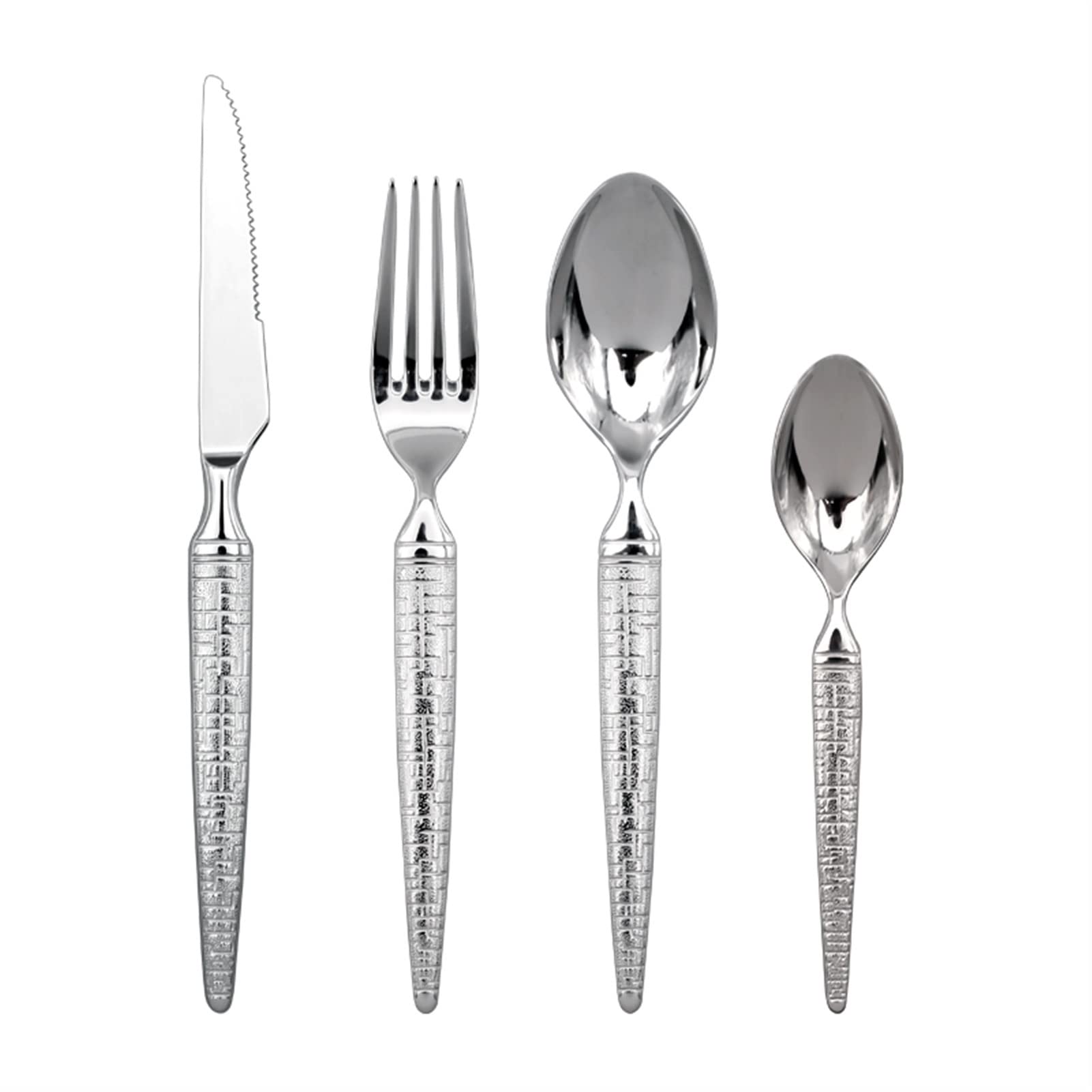 4-teiliges Reisegeschirr-Set für Männer, Gabel, Löffel, Messer, für Restaurant-Küchengeräte-Sets, Edelstahl-Besteck, Assiettes, Abendessen-Sets