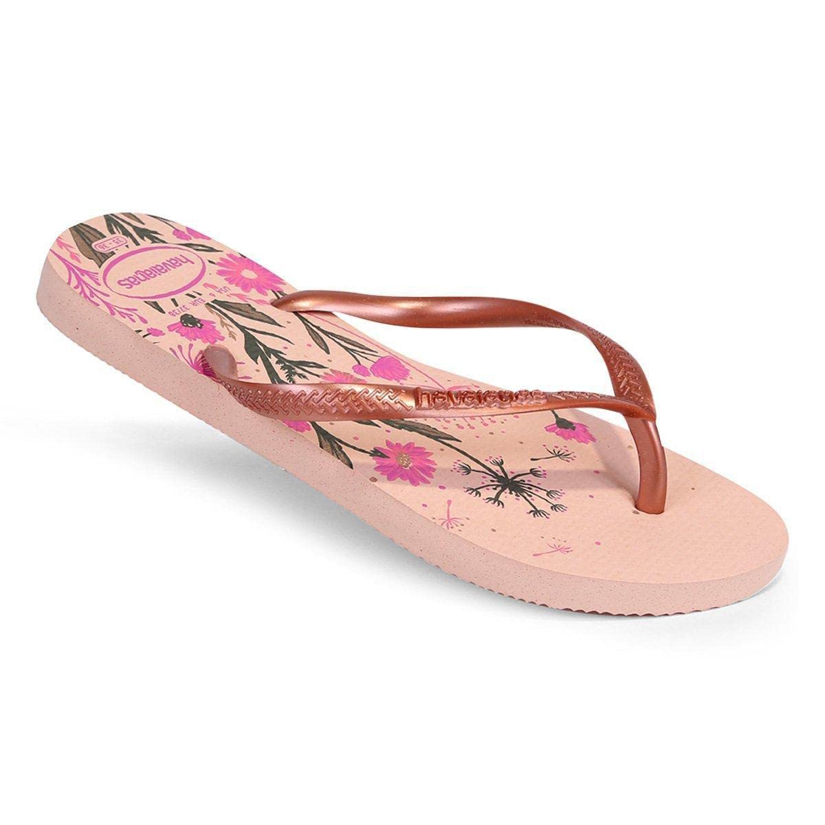 Havaianas - Slim Organic, Chanclas Elegantes, Duraderas y Versátiles, con Suela Antideslizante, Mujer
