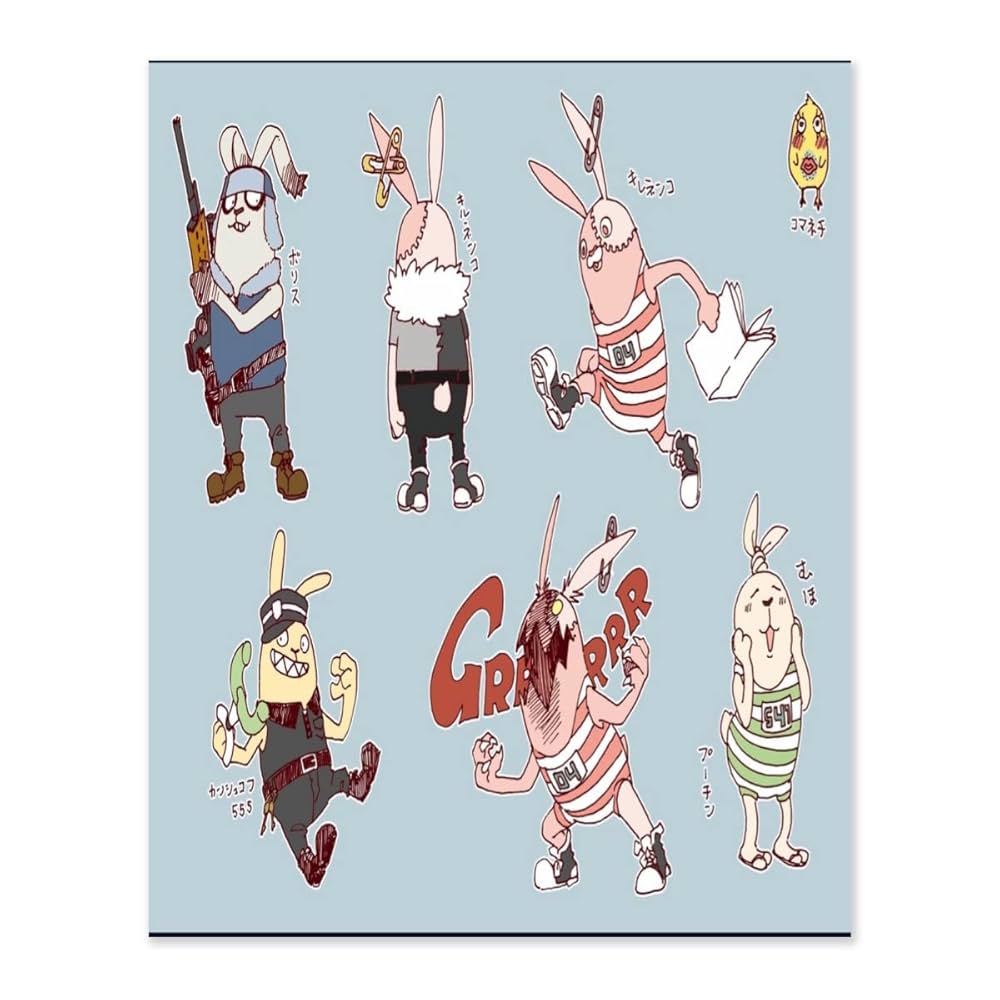 Amazon.co.jp: ウサビッチ 数字油絵 デジタル油絵 キャンバス