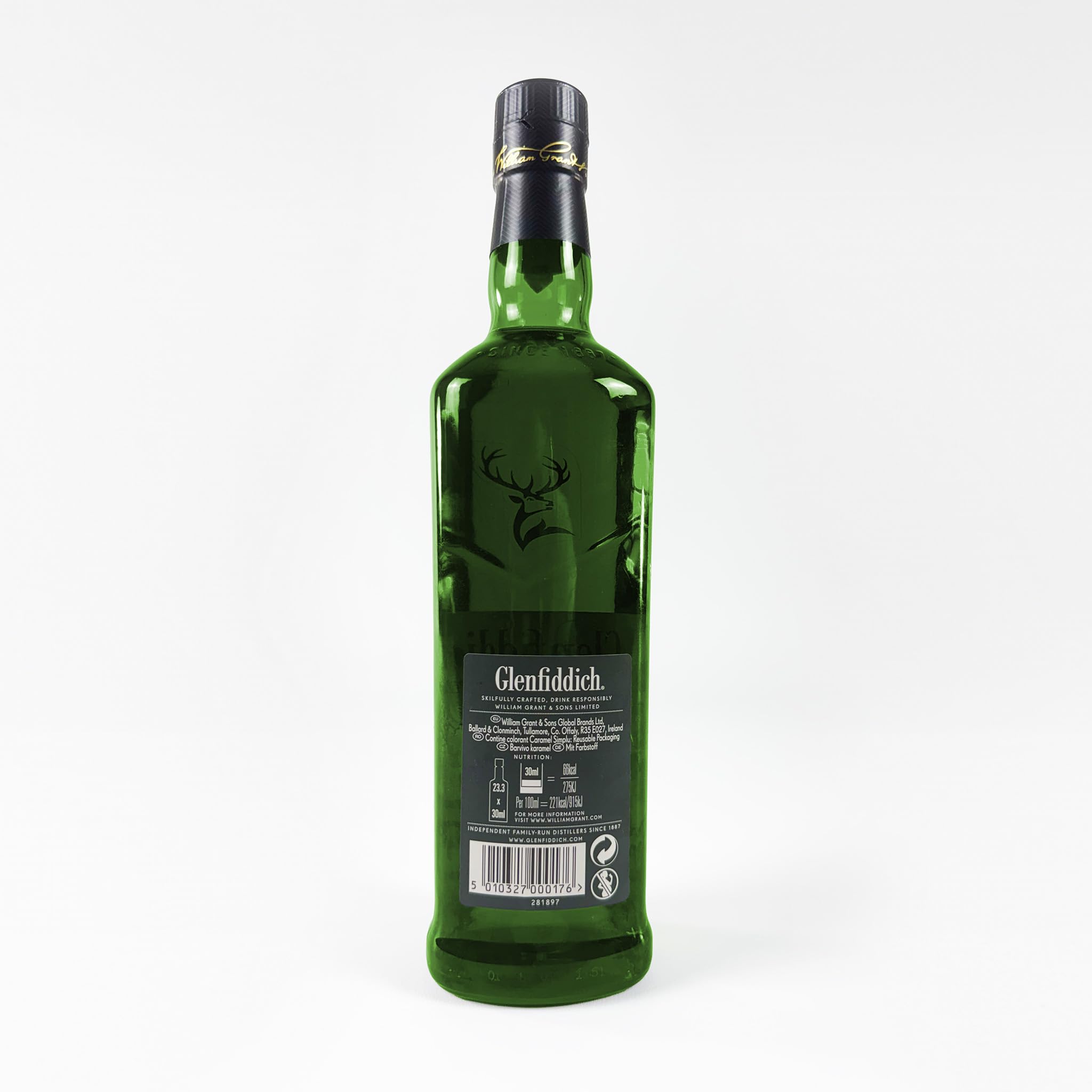 Whisky Geschenkset für Männer mit Glenfiddich 12 – Premium Geschenkbox mit 2 Whiskygläsern, Kühlsteinen, Eiszange & handgeschriebener Grußkarte – Geschenk für Vater, Freund, Ehemann & Geburtstag