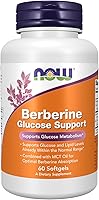 Vista 1 de Now Supplements, Berberine Glucose Support, Combined with MCT Oil for Optimal Berberine Absorption, 60 Softgels