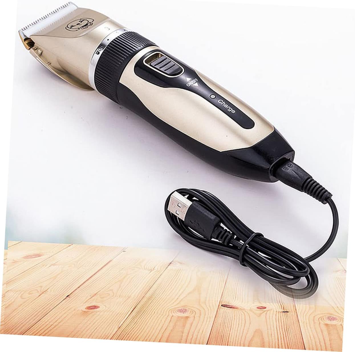 Safe Pet Hair Trimmer 4pcs USB Dog Clipper Ceramic Head Grooming Tool Quiet Dog Hair Trimmer Plastic Scissors