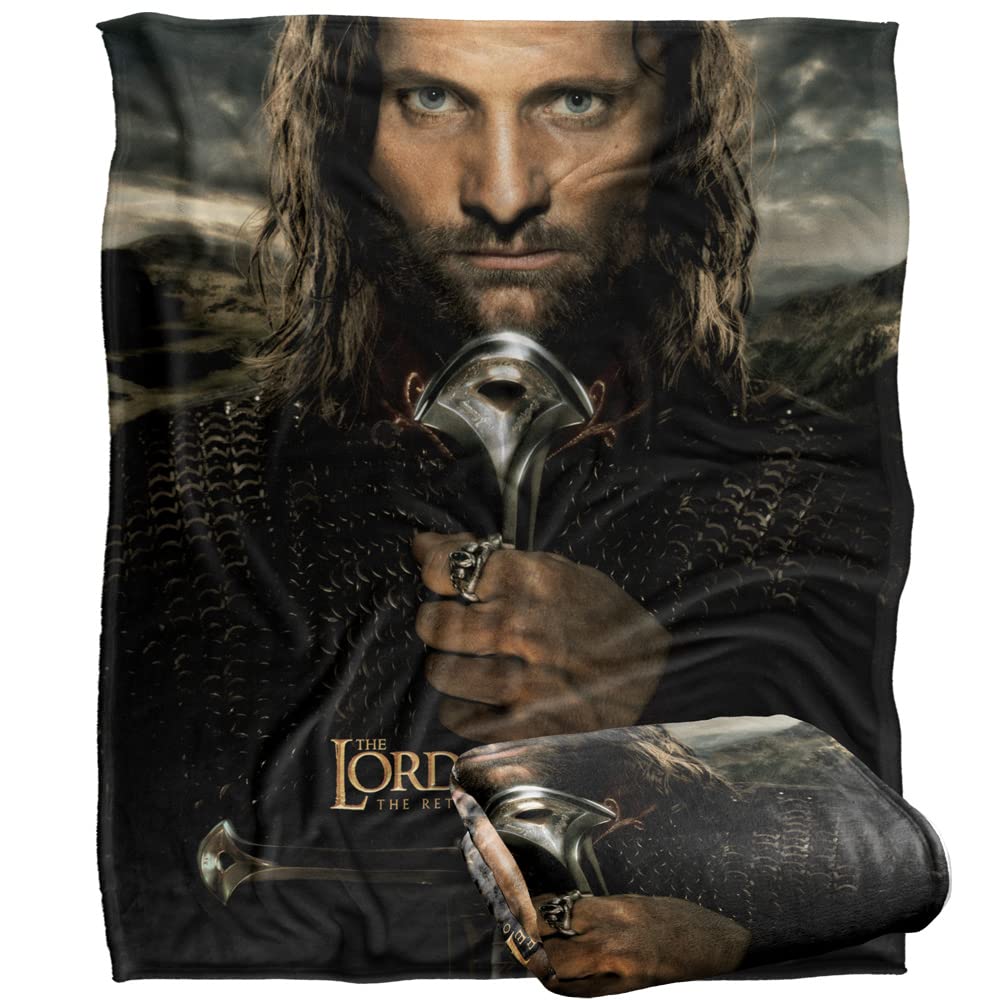 Lord of the Rings Aragorn Throw Blanket - Silky Touch Super Soft - 152 x 127 cm