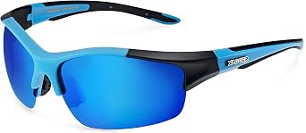 Polarized Sports Sunglasses for Men Women UV400 Wrap Around Sport Glasses