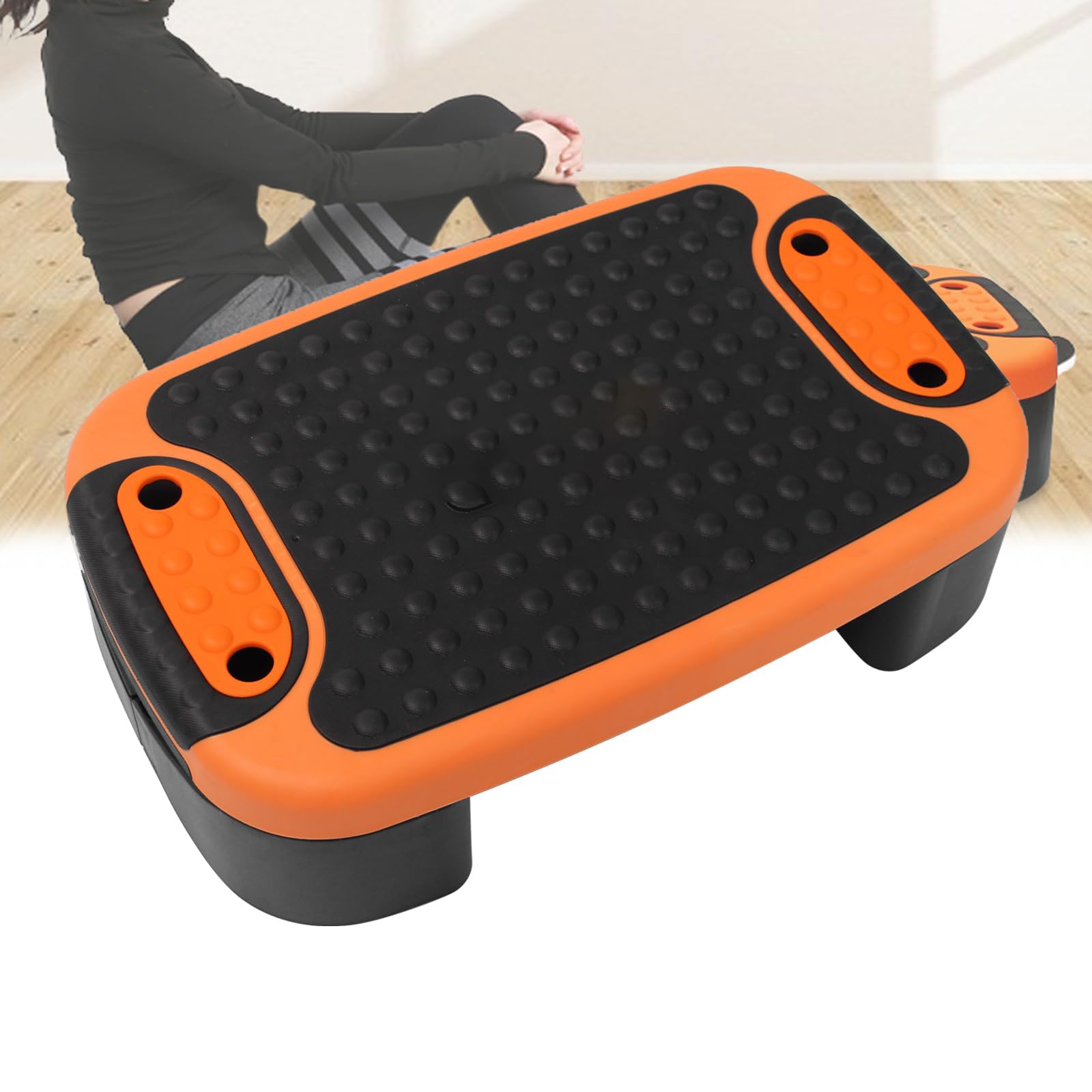 Slant Board Stepper, piattaforma di equilibrio regolabile con superficie antiscivolo, elevata capacità di carico per la forza del core, squat, esercizi a gradini, regolazione a tre strati