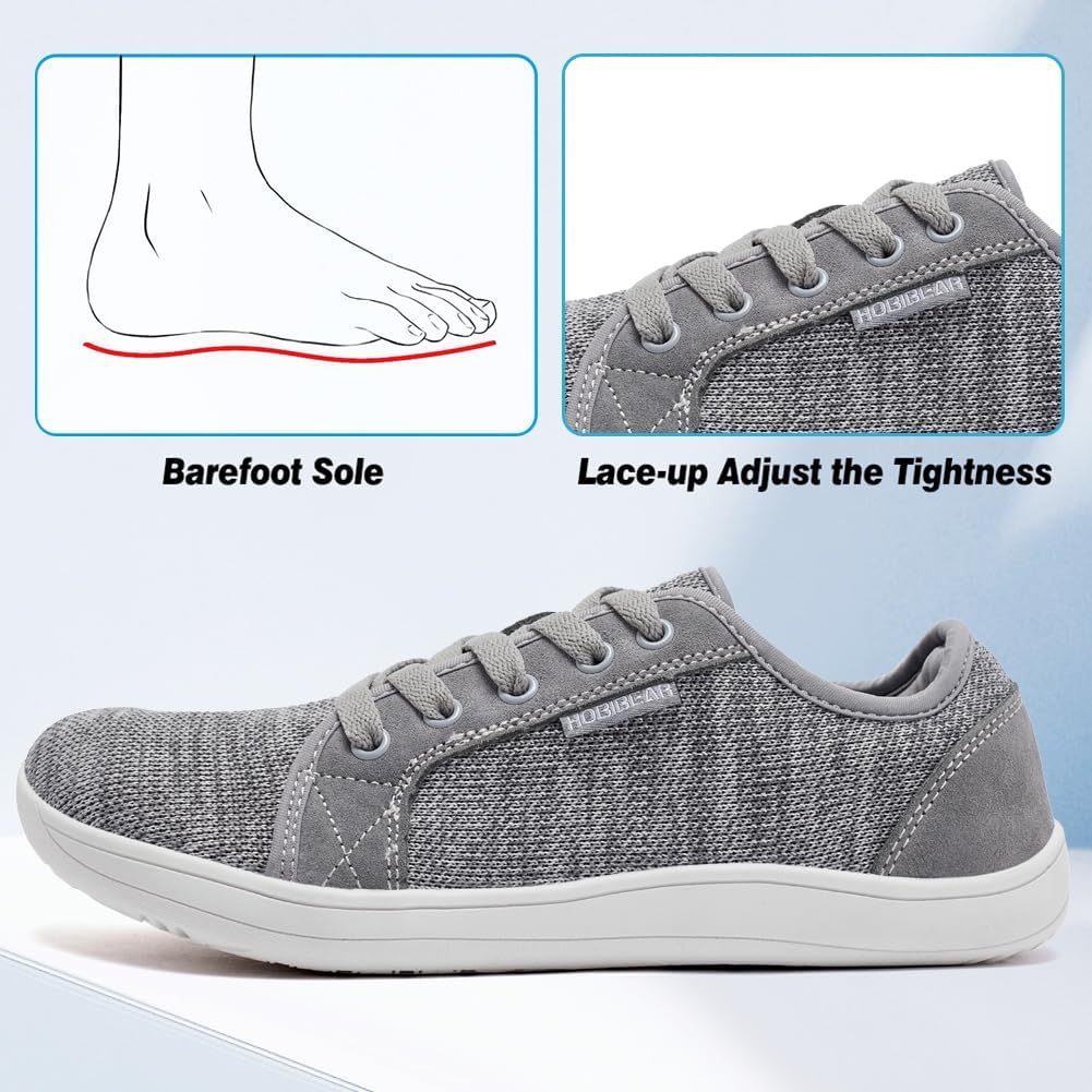 HOBIBEAR Womens Mens Minimalist Barefoot Shoes | Zero Drop | Wide Width Fashion Sneaker - Image 4