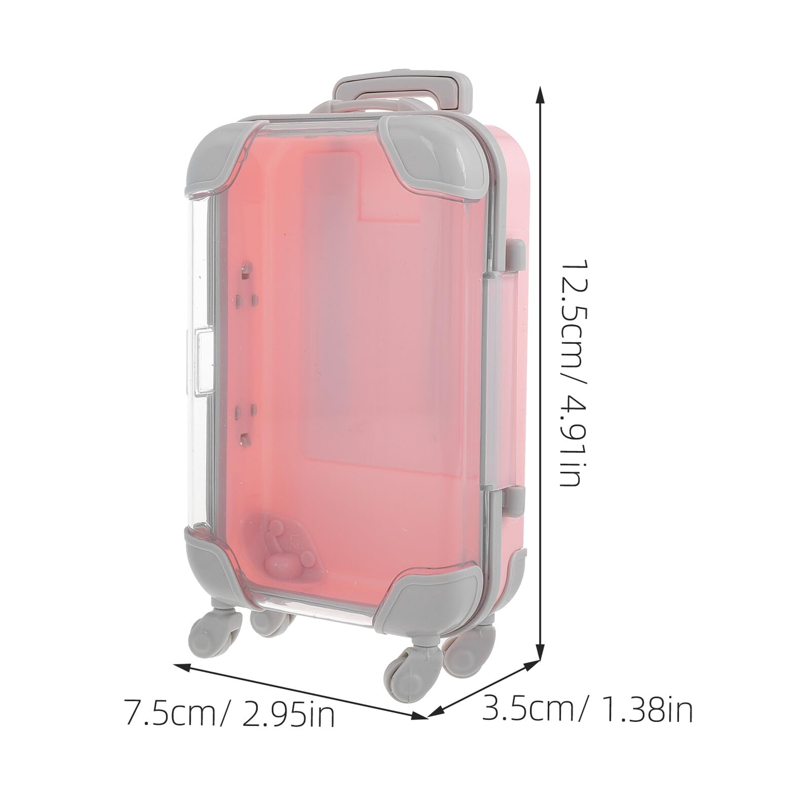 Healvian 8 Pezzi Mini Valigette in Plastica Portatile per e Cosmetici Custodia Organizzatore per Scatole Resistenti e Facili per Viaggi e Colori