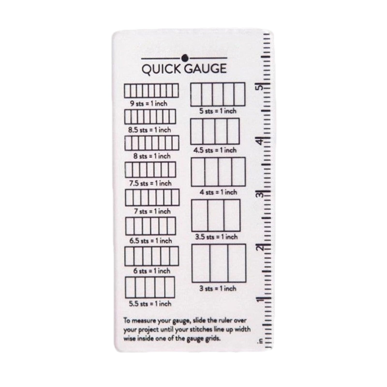 Oxxggkao Counter Ruler Professional Crafting Accessory for Accurate Knitting Tension Control Multifunctional Crochet Ruler