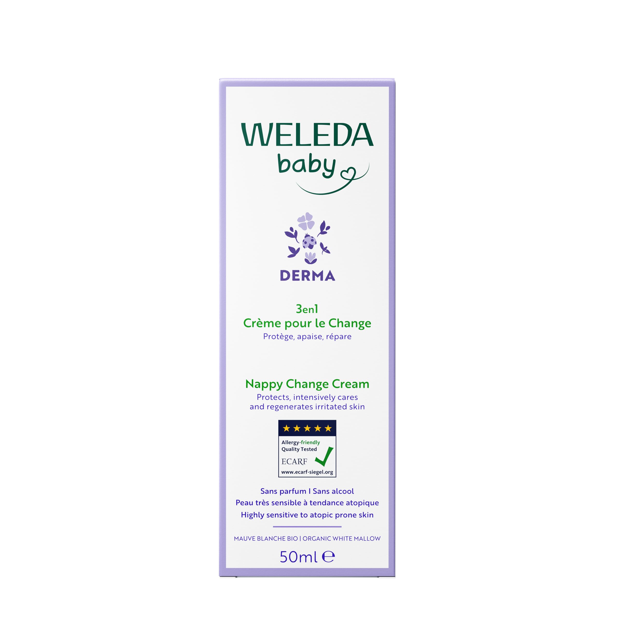 WELEDA Baby Derma Crema Protettiva Cambio Pannolino Pelle Atopica Senza Profumazione 50 ml