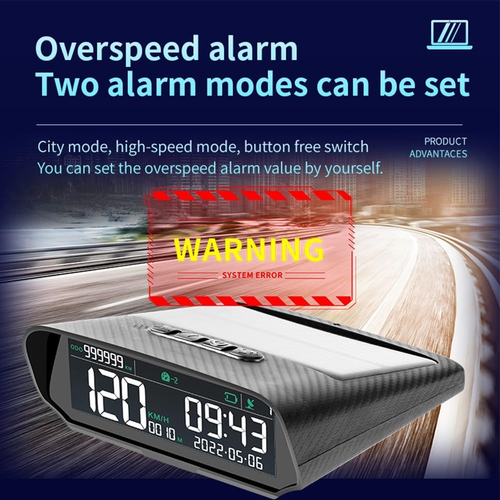 Auto Head Up Display GPS Beidou Dual Channel Tachometer mit Spannungsmonitor - Auto On Off