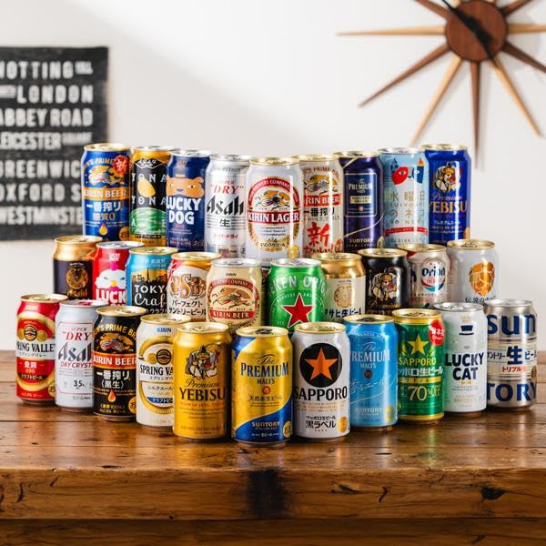 Amazon.co.jp: 【プレゼント ギフト】ビール飲み比べ セット 30本 