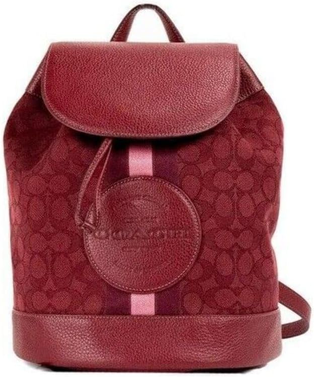 coach dempsey drawstring backpack In Signature Jacquard With Coach Patch And Stripe Coach - Brandclub - COACH