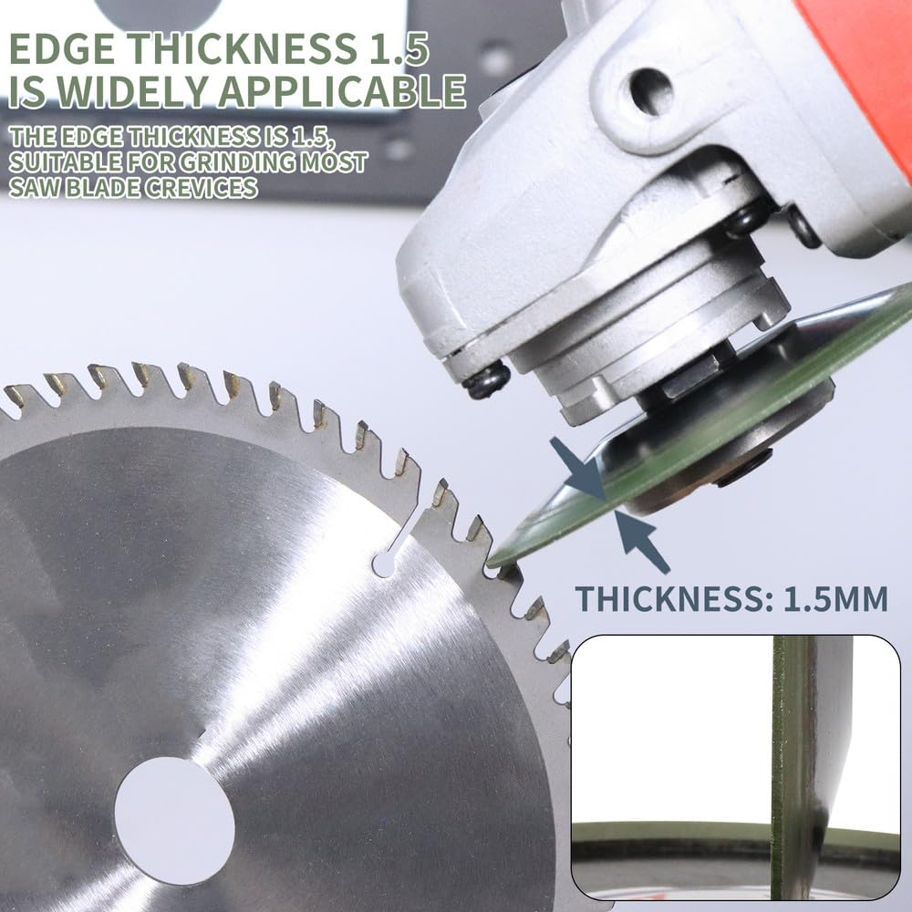 Meules diamantées pour affûtage, grain 150, pour fraise en acier au tungstène, affûteuse, meuleuse, 100 x 20 x 10 x 8 mm, grain 150