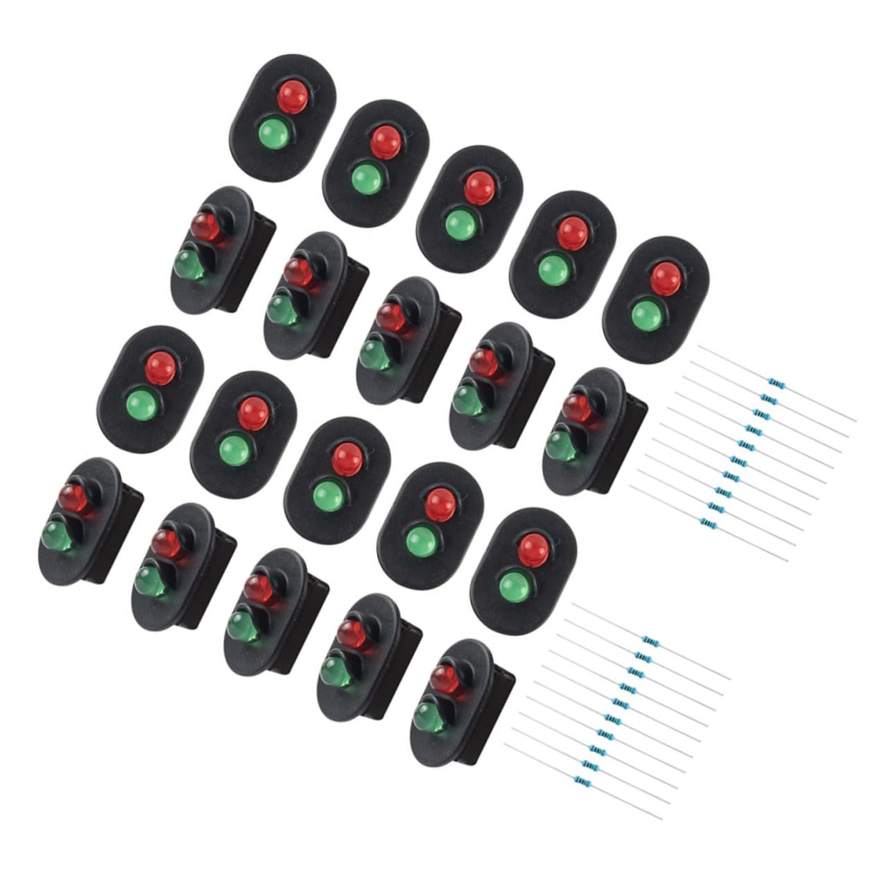 BELLIFFY Realistic Model Train Signals Miniature Traffic Lamp Decor for Sand Table Railway Accessories DIY Materials