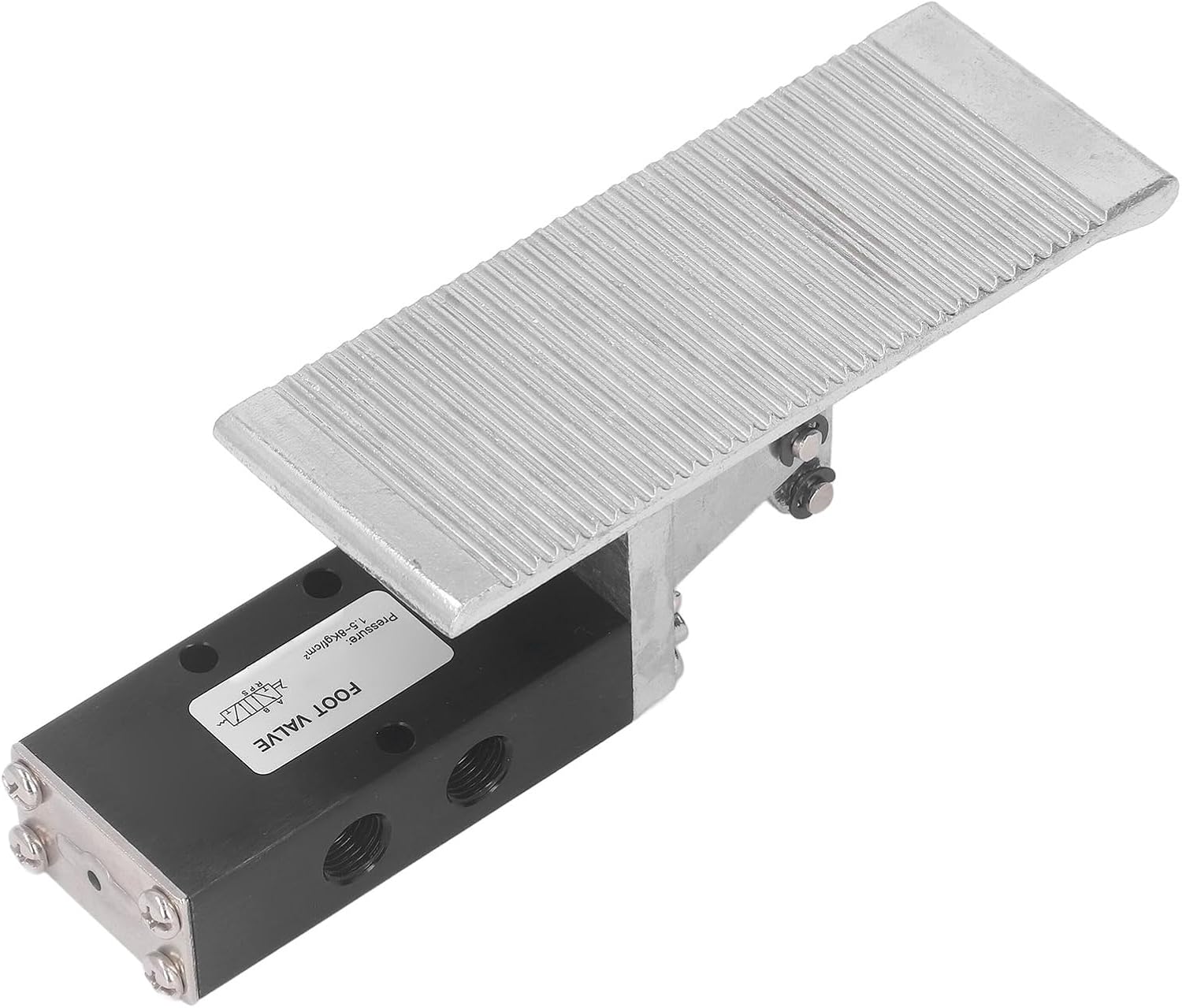 Aramox Foot Pedal Pneumatic Valve, Aluminum Alloy Control Valve with 5 Way 2 Position, for Air Medium, 1.5 to 8 kgf/cm Pressure Range and 41 to 122 Fahrenheit Operating Temperature