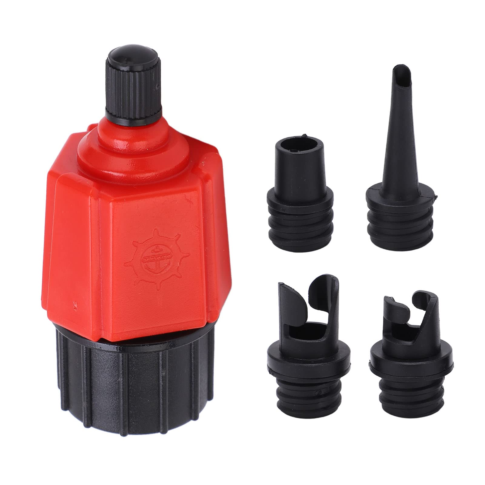 Kit Adattatore Universale Gonfiaggio Rapido 4 Ugelli In Per Pompa Auto Bici - Raccordo Multi Valvola A Tenuta Perfetta Kayak E Tavola Connettore Leggero Gommone Materassino Gonfiabile
