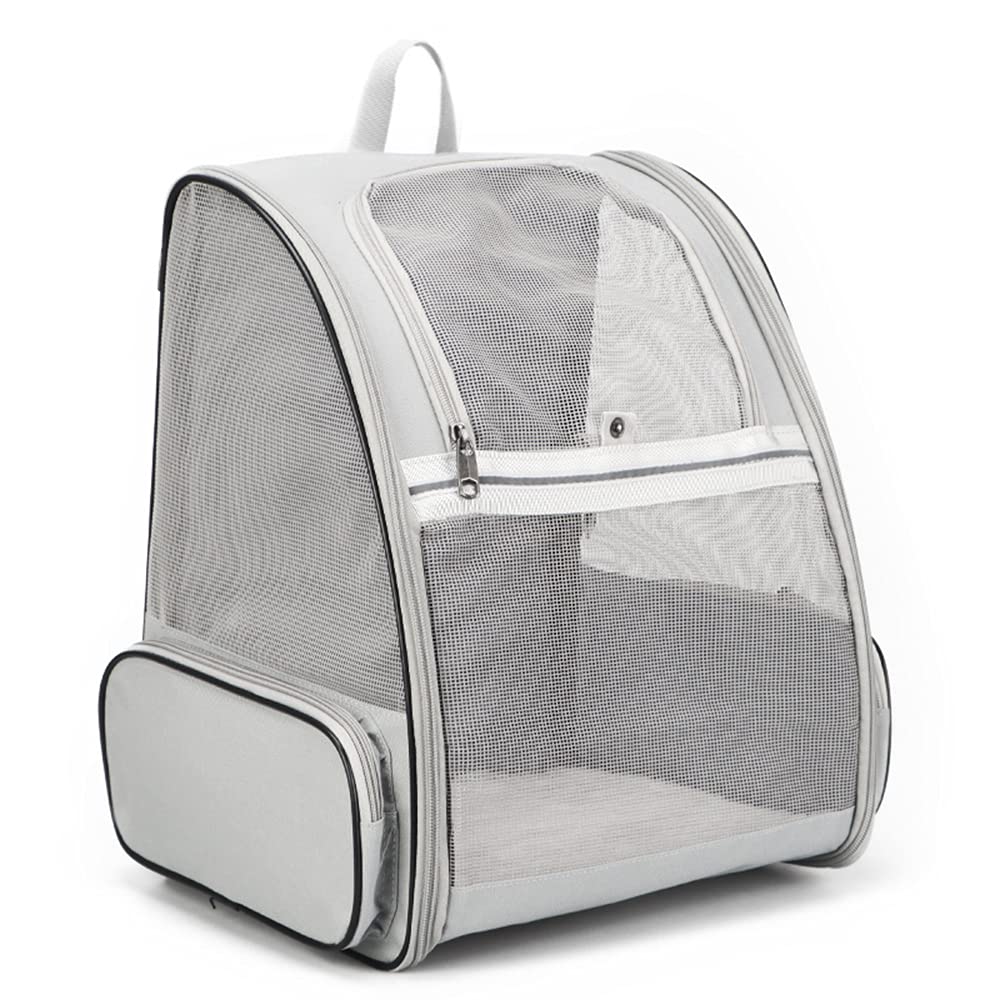 MENG Borsa da Trasporto per Cani Gatti Traspirante Zaino per Animali Domestici Portatile Zaino Trasportino Pieghevole per Viaggio Campeggio, Carico Massimo 10 kg