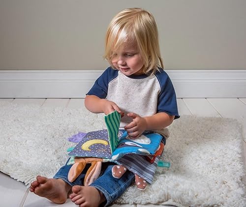 Miniatura 4 de Mary Meyer Cuddlebook - Libro de tela suave para bebé, juguete de actividades para niños pequeños, 8 x 5 pulgadas, Leika Friends