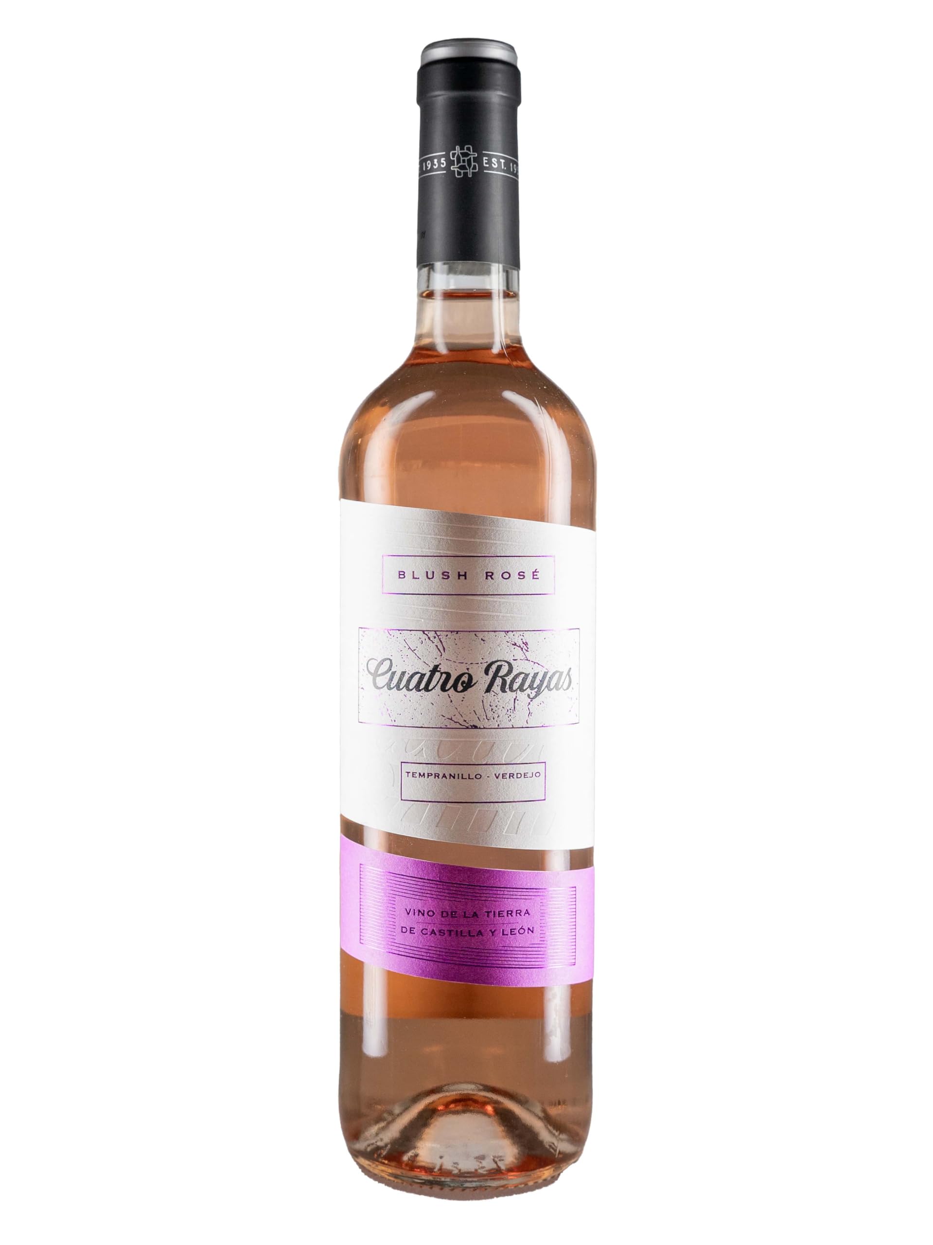 Cuatro Rayas Blush Rose - Vino Rosado (6 Botellas x 750ml)