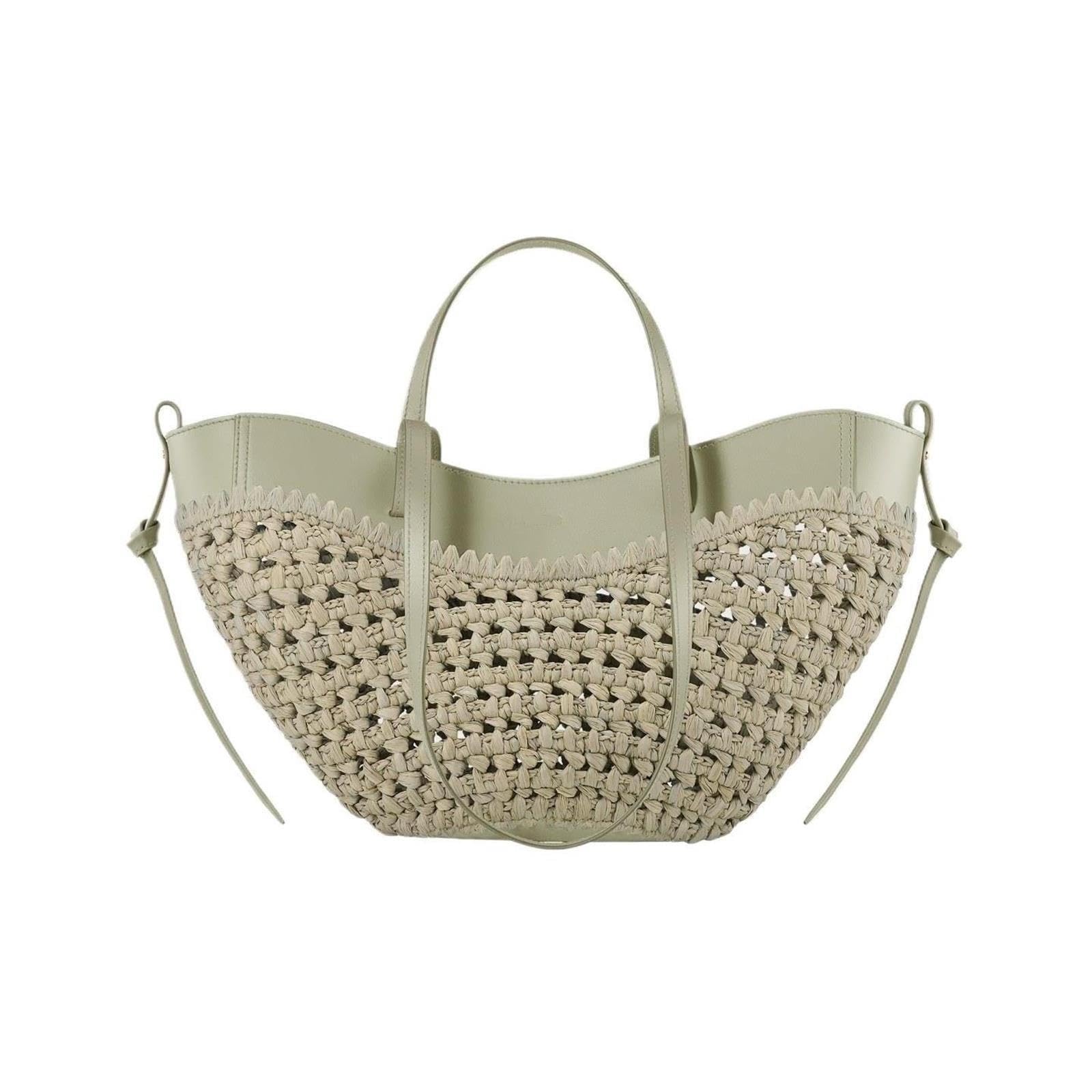 borsa intrecciata Borsa in paglia di grande capacità intrecciata