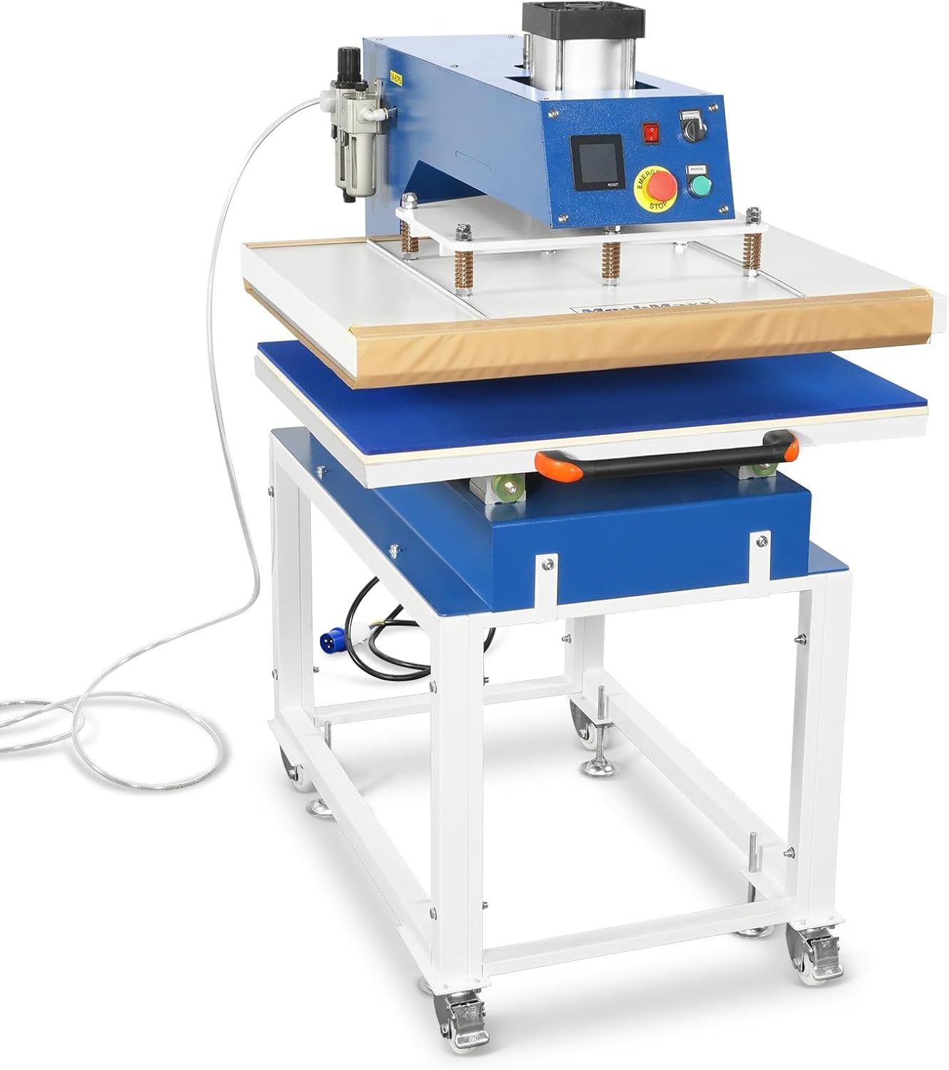 Termofijadora Industrial Neumática MechMaxx 60x80cm con Mesa Deslizable y Pantalla Táctil