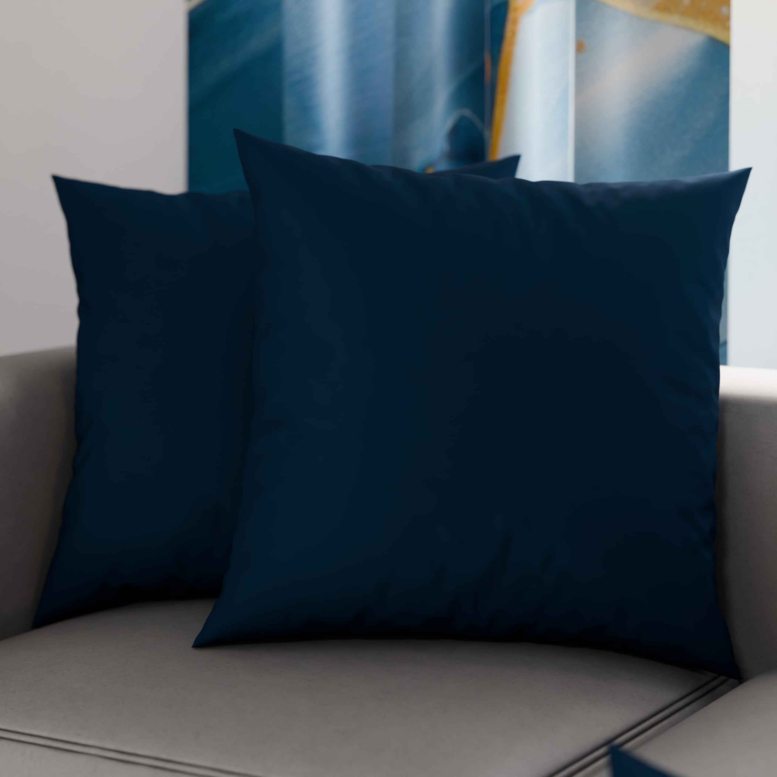 PETTI Artigiani Italiani, Pair of 30x30 cm Microfiber Pillowcases, Bedroom Cushions, Sofa, Set of 2 Cushion Covers