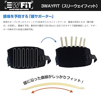 Amazon | Plusone 腰痛サポーター付きウエストバッグ【3WAYFIT