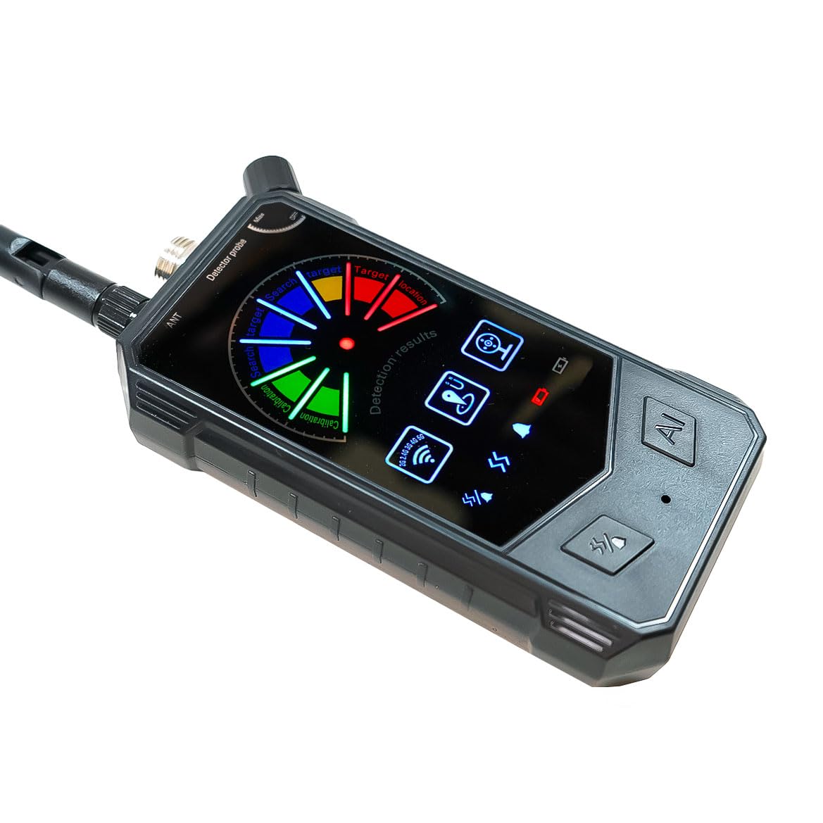 Rilevatore Microspie SpyTerminator AI con Display Digitale, Batteria 8h Autonomia - Scansione fino a 8.6 GHz per Microspie Nascoste GSM/5G, Segnala anche Telecamere WIFI & Localizzatori GPS (F009)