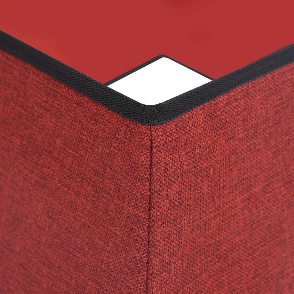 Jupe de sapin de Noël rouge et blanc - 48 x 48 x 25 cm - Protection du sol pour support de sapin de Noël - Décoration de Noël - Salon - Avent - Cadeau de vacances