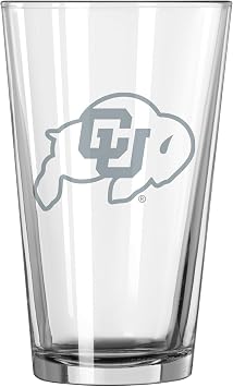 Logo Brands Colorado Buffaloes 16oz Frost Pint Glass