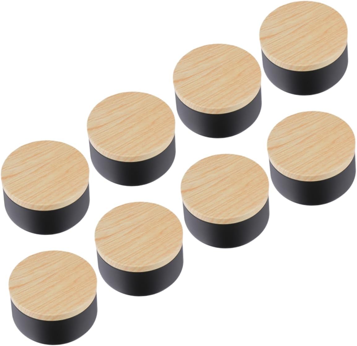 Homoyoyo 8Pcs Tinplate Candle Cans Practical Storage Containers for DIY Scented Candles for Home Decor Weddings and Rustic and Modern Style Compatible
